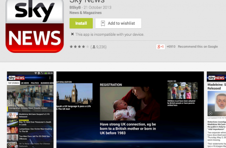 Android fastest-growing platform for Sky News as app downloads hit 10 million